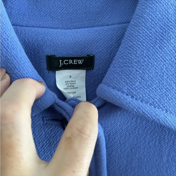 J.Crew Lady Day Coat with Thinsulate Royal Blue Vintage Sz 2 Periwinkle - Picture 4 of 5